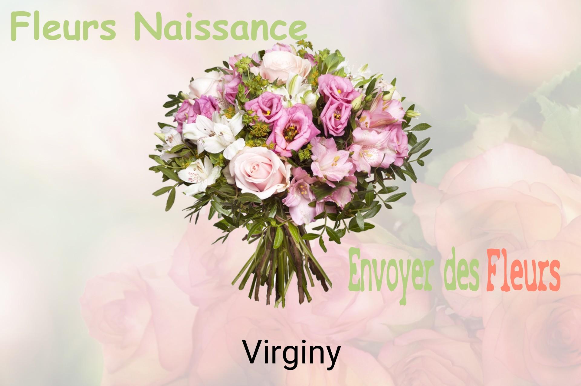 Bouquet de fleurs de naissance livré à Virginy